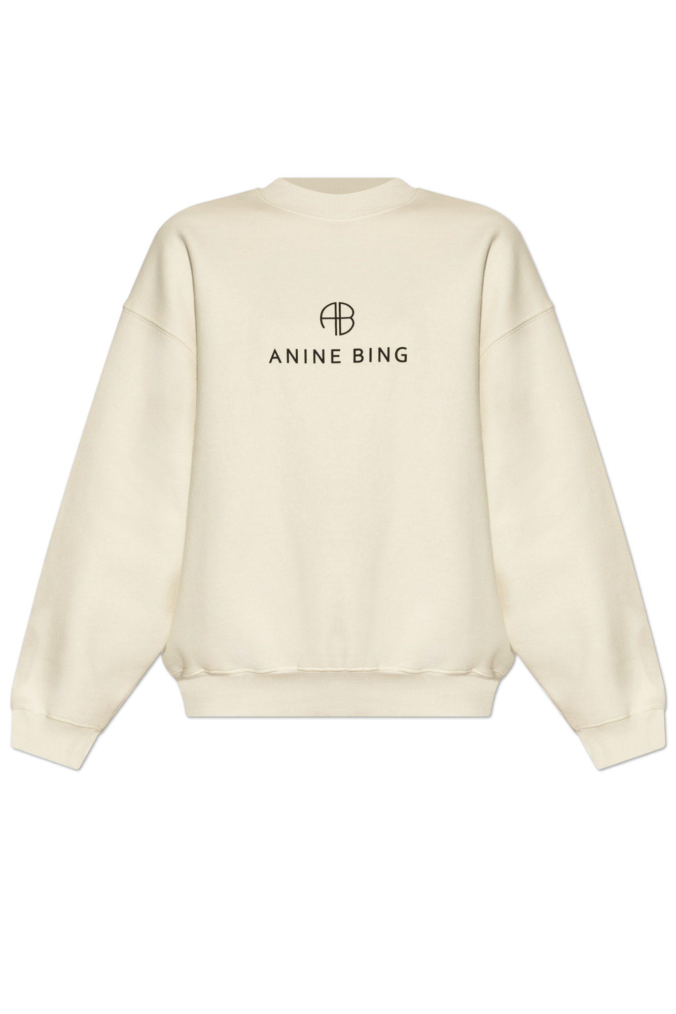 Cream Sweatshirt with logo Anine Bing - Vitkac GB